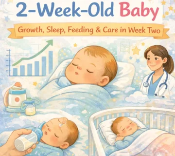 الرضيع بعمر أسبوعين