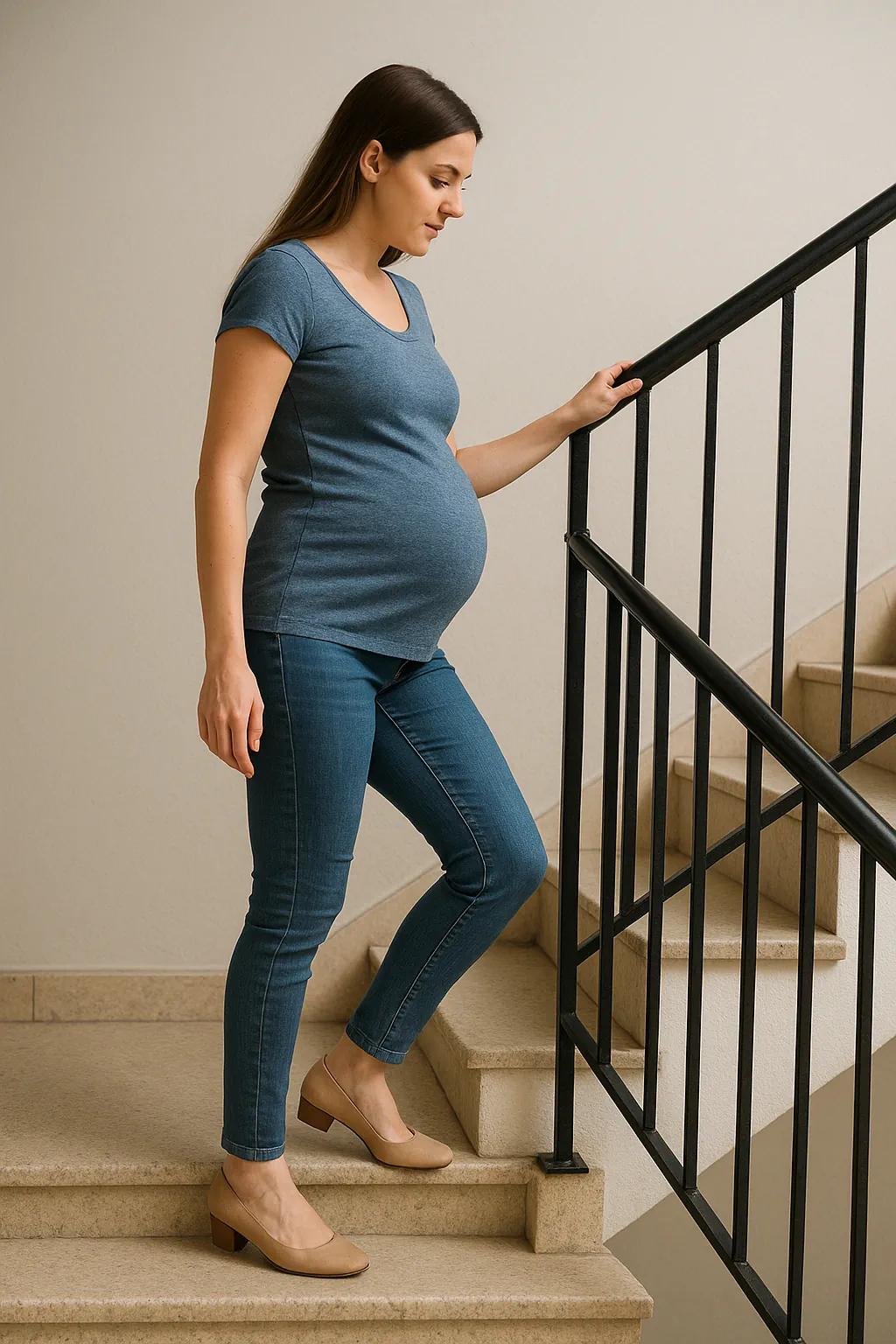 رعایت ایمنی هنگام راه رفتن در بارداری برای جلوگیری از زمین خوردن