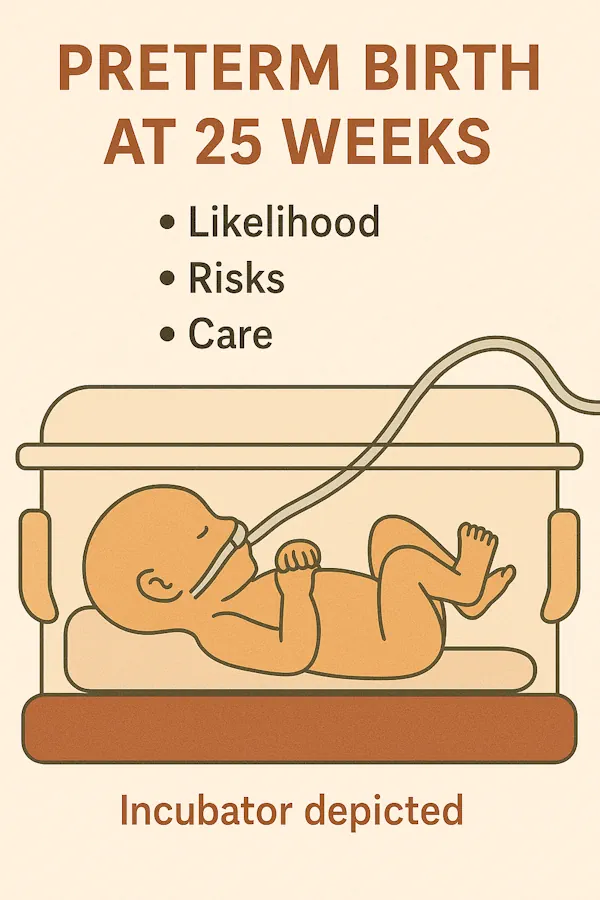 زایمان در هفته ۲۵ بارداری؛ احتمال، خطرات و مراقبتها