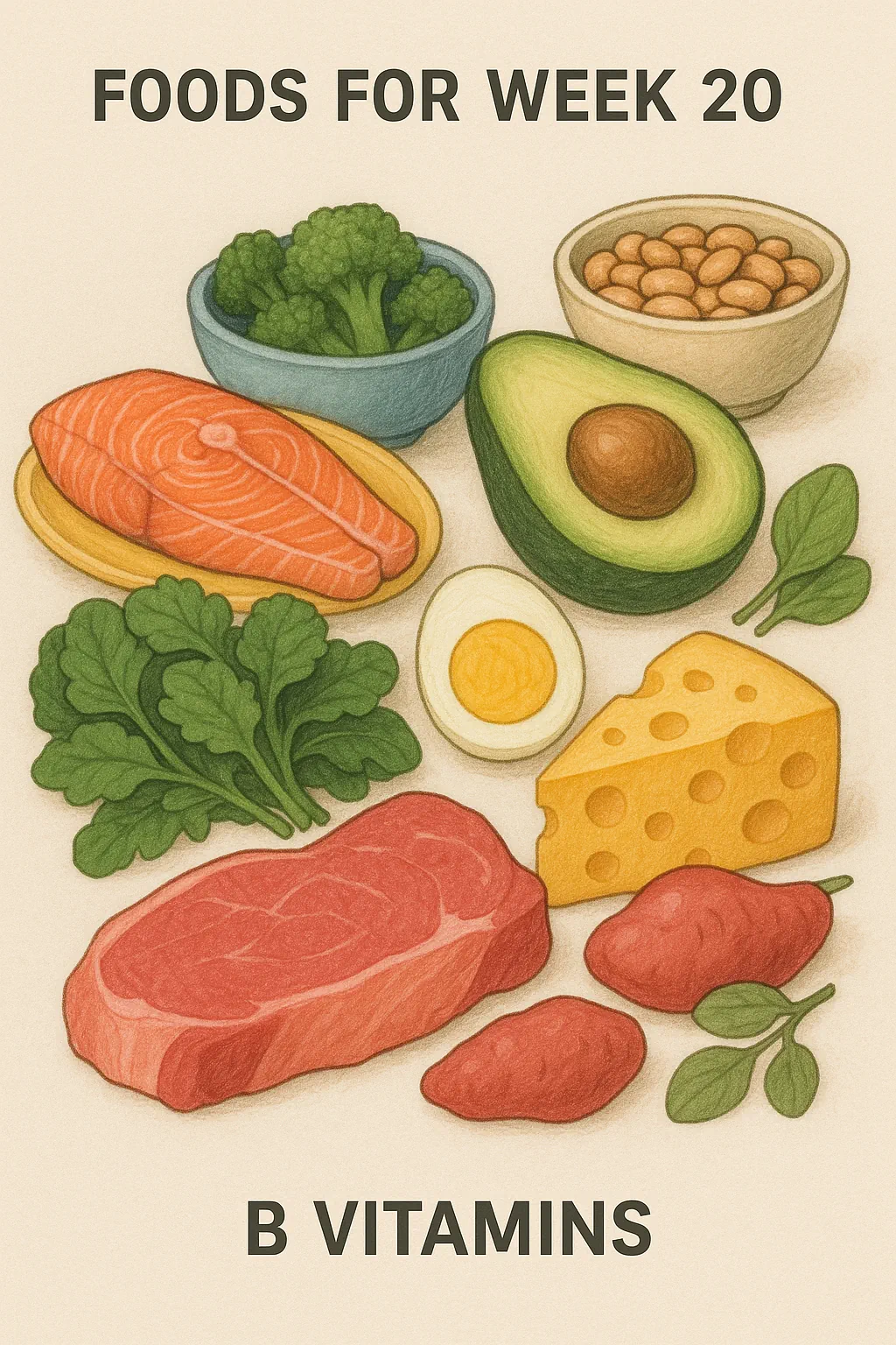 منابع غذایی حاوی ویتامینهای گروه B برای مادر باردار