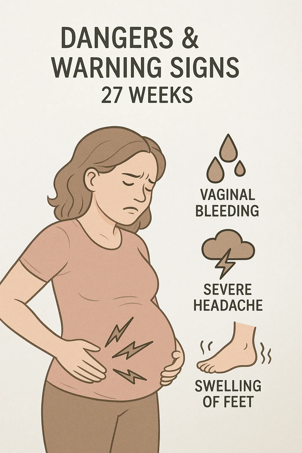 🟩 Warning Signs at 27 Weeks Pregnant