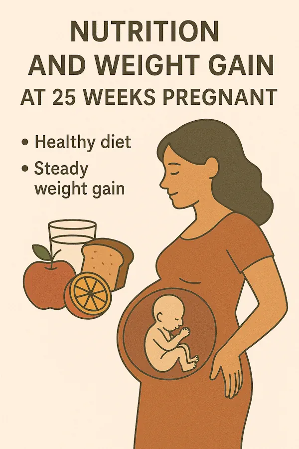 تغذیه و وزنگیری مادر در هفته بیست و پنجم بارداری
