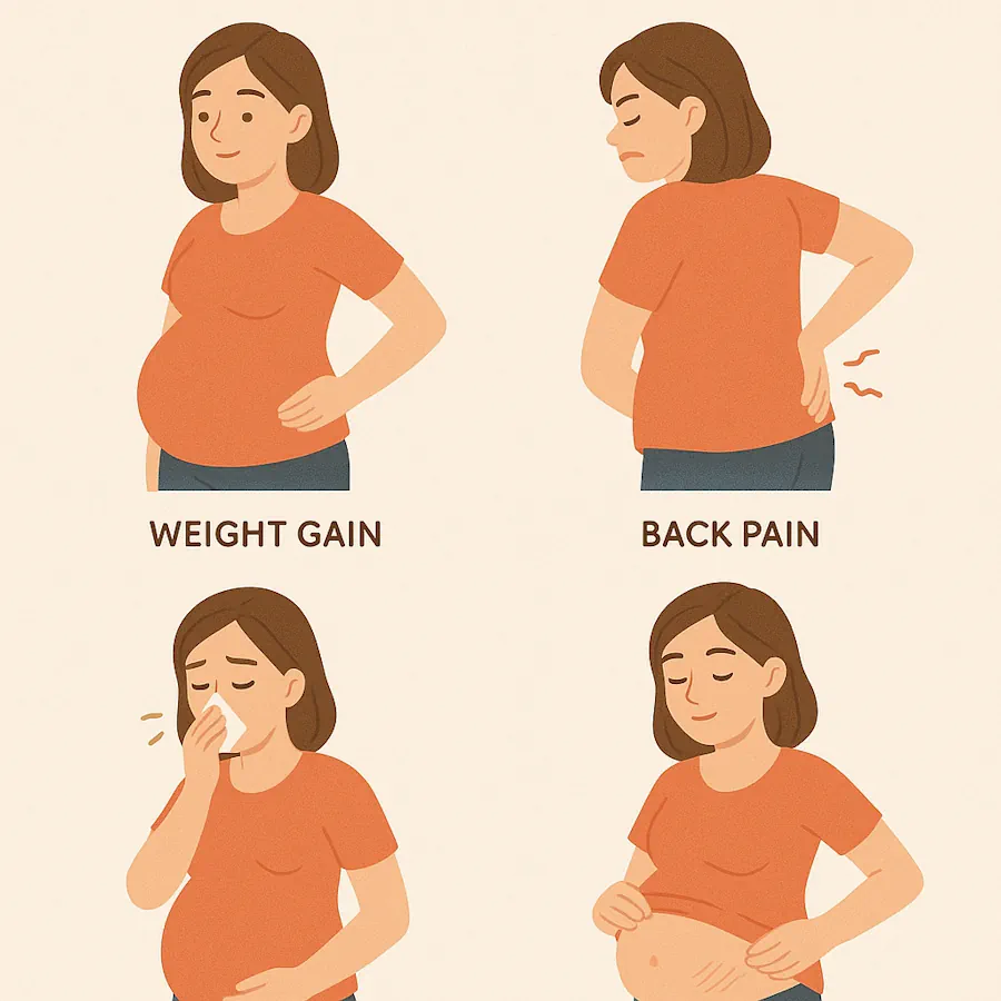علائم طبیعی در هفته 22 بارداری