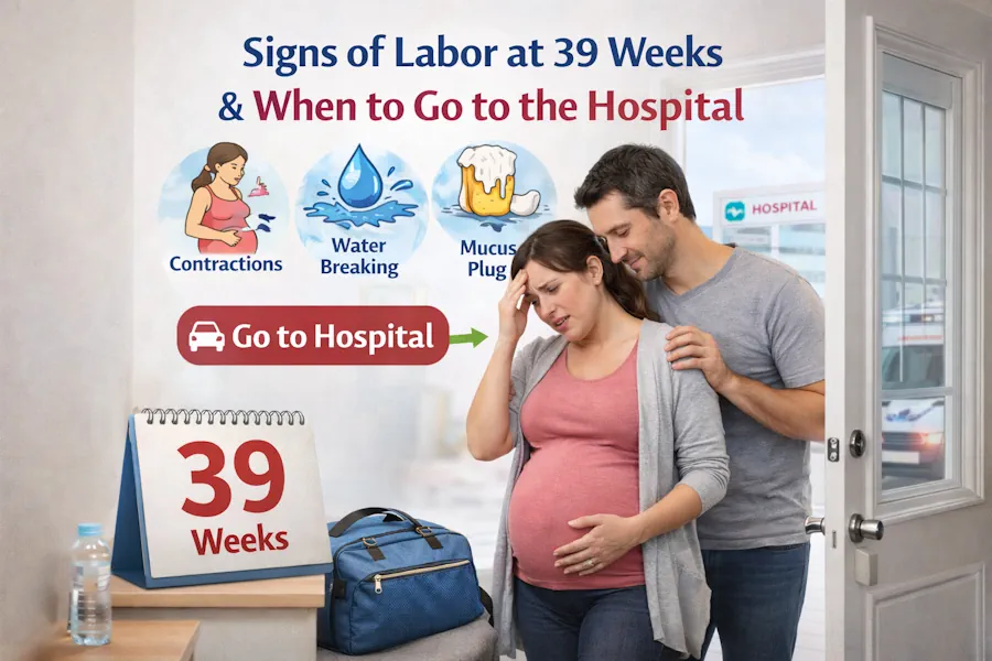 Signs of Labor in Week 39 of Pregnancy and When to Go to the Hospital