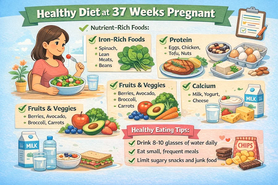 Nutrition During the 37th Week of Pregnancy
