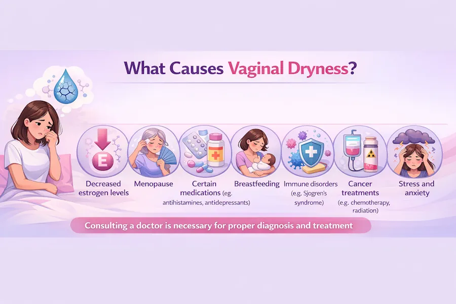 علت خشکی واژن چیست؟