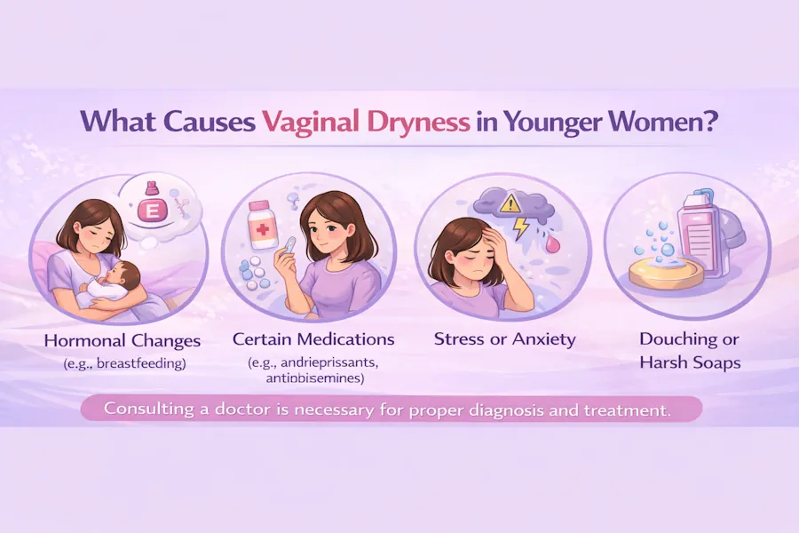 علت خشکی واژن در زنان جوان چیست؟