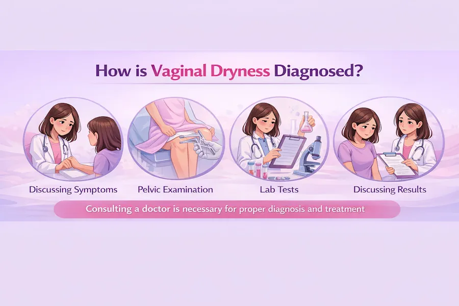 تشخیص خشکی واژن چگونه انجام میشود؟