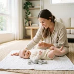 نوزاد ۹ هفته‌ای؛ راهنمای کامل رشد، تغذیه و بازگشت مادر به تناسب اندام