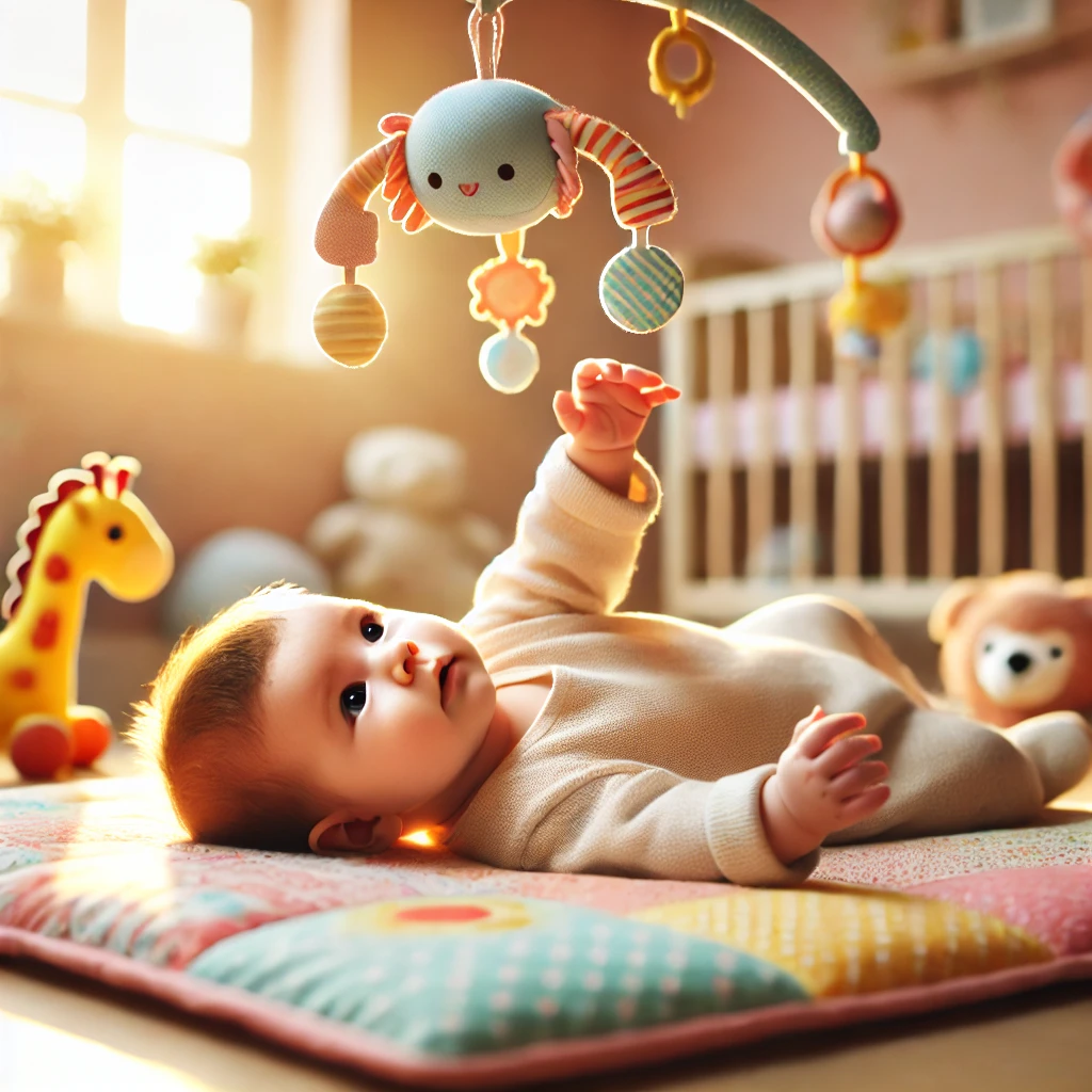 رشد حسی و حرکتی نوزاد 2.5 ماهه