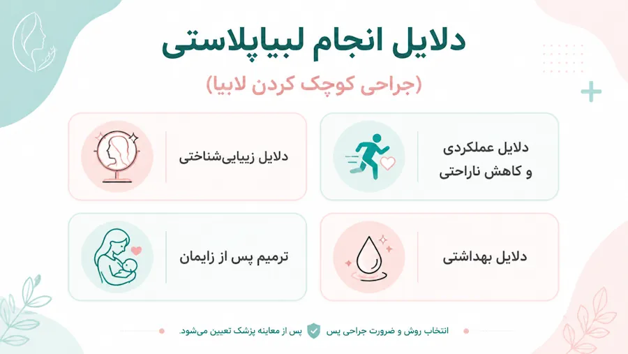دلایل انجام لبیاپلاستی (جراحی کوچک کردن لابیا)