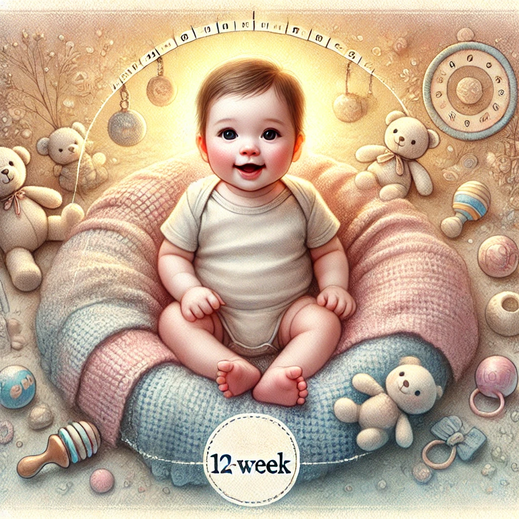 هفته دوازدهم رشد نوزاد شیرخوار