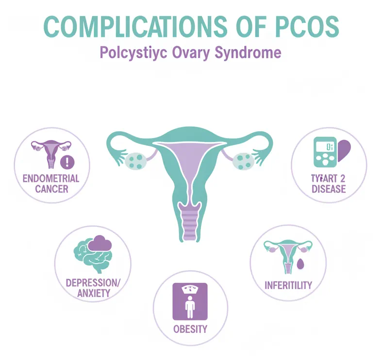 عوارض سندرم تخمدان پلی کیستیک (PCOS)