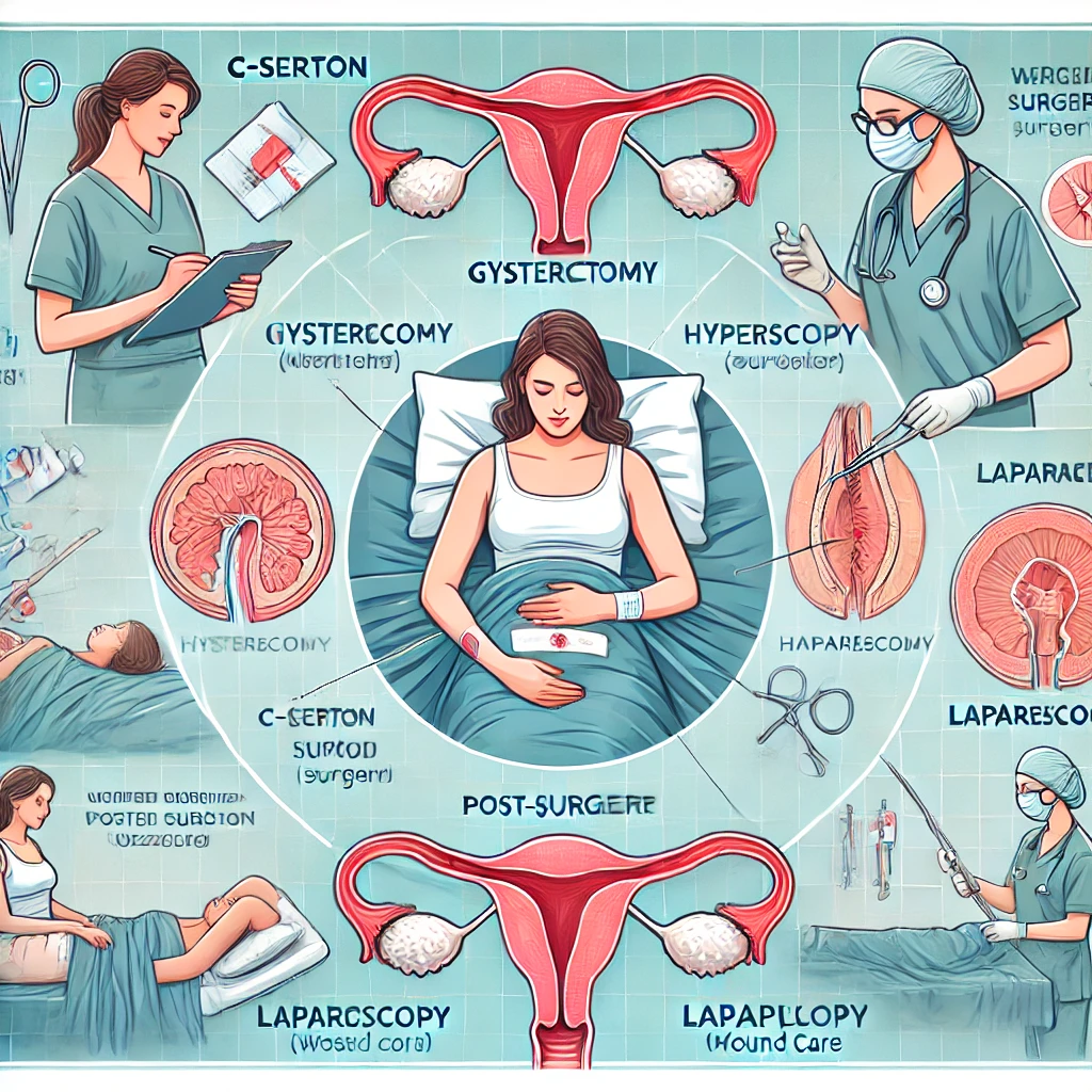 مراقبت های خاص بعد از انواع جراحی‌های زنان