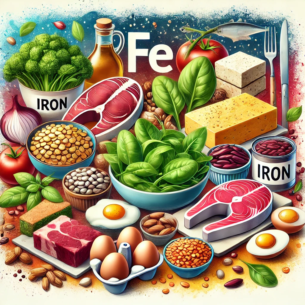 منابع غذایی غنی از آهن
