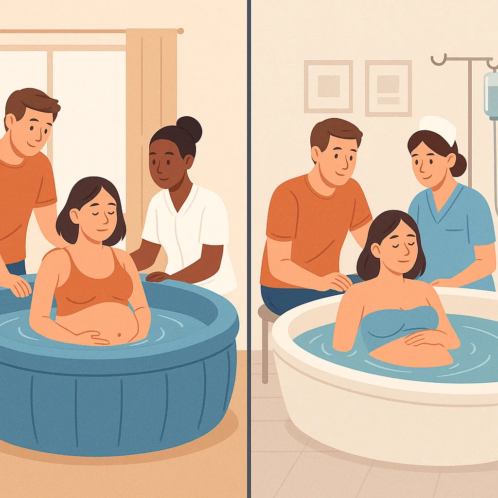 زایمان در آب در خانه یا بیمارستان: کدام بهتر است؟