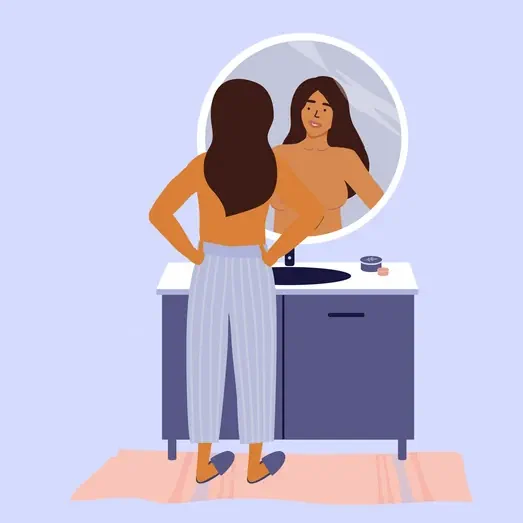 معاینه پستان در سینه