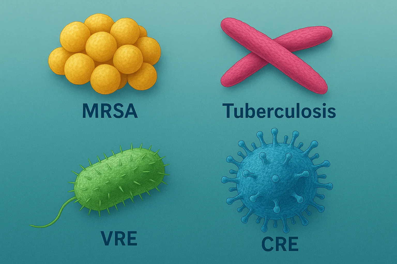 مهمترین انواع عفونتهای مقاوم