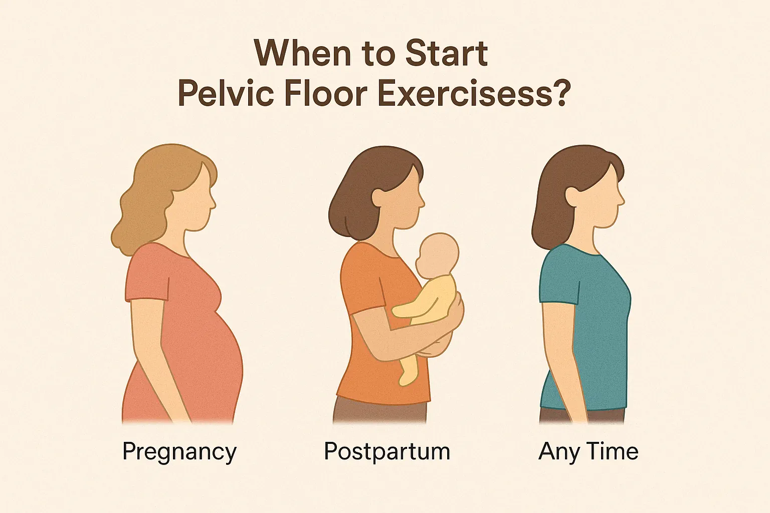 بهترین زمان شروع ورزشهای کف لگن