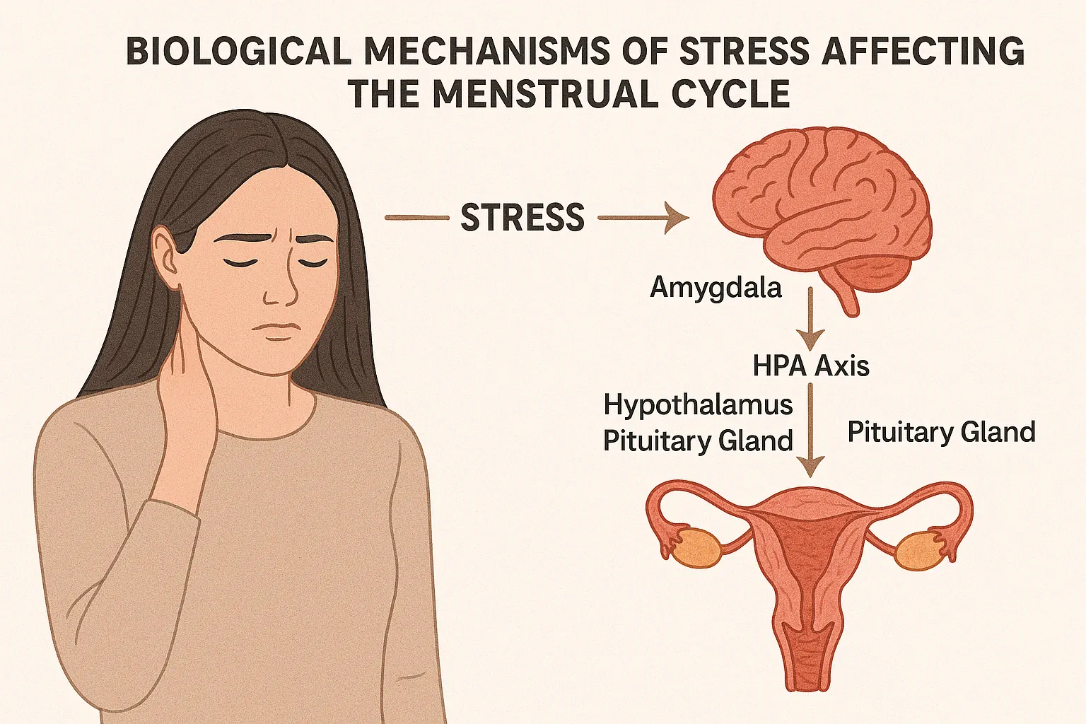 مکانیسمهای بیولوژیکی تأثیر استرس بر چرخه قاعدگی