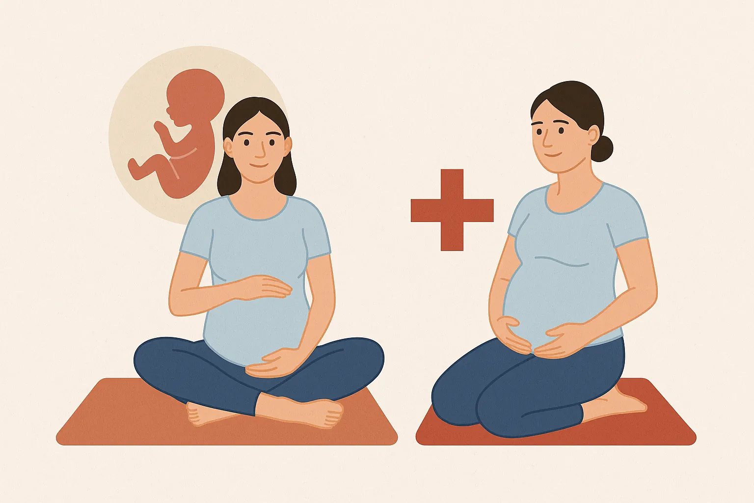 تفاوت تمرینات کف لگن برای زایمان طبیعی و سزارین