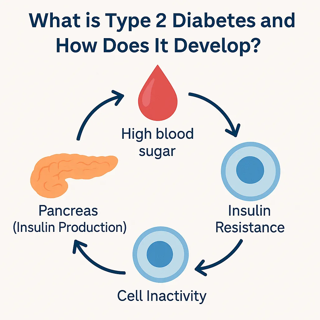 دیابت نوع ۲ چیست و چگونه ایجاد میشود؟