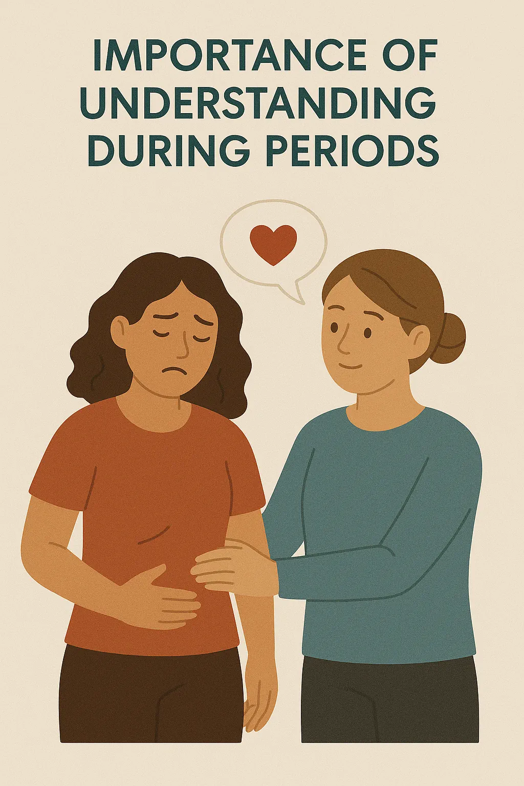 اهمیت درک اطرافیان در دوران پریود