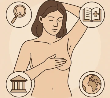 معاینه پستان در خانه