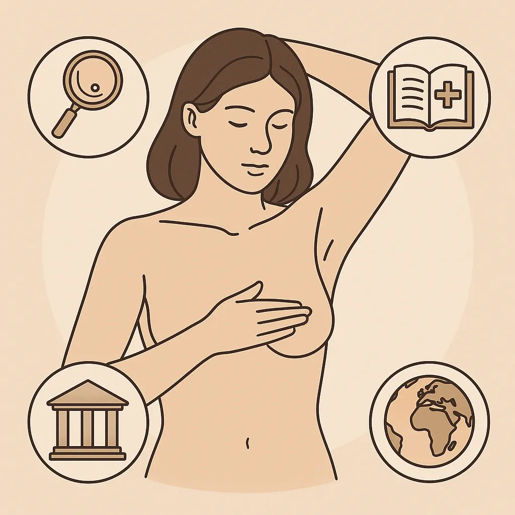 معاینه پستان در خانه