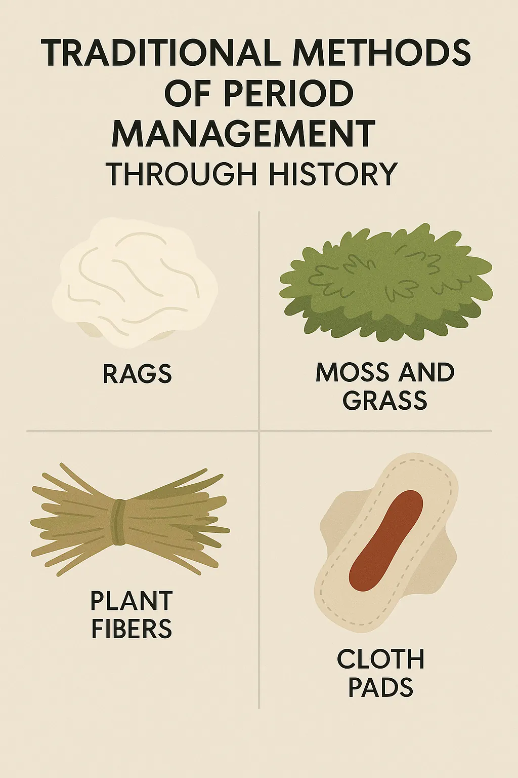 روشهای سنتی مدیریت پریود در طول تاریخ