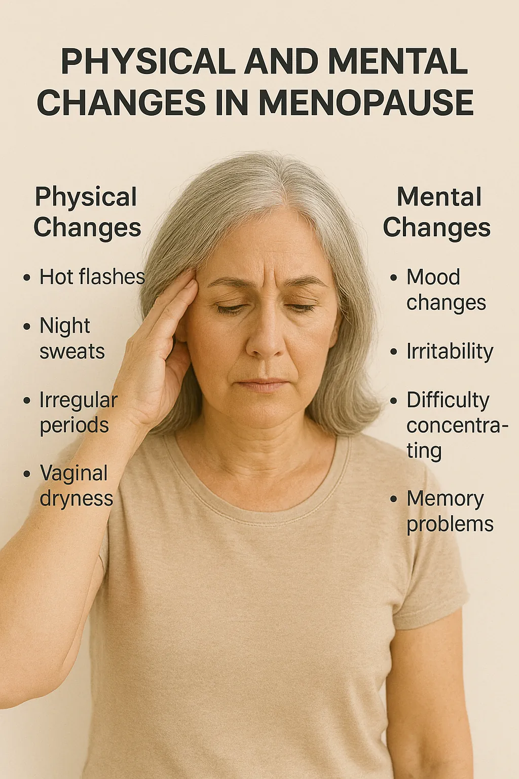 تغییرات جسمی و روانی در دوران یائسگی