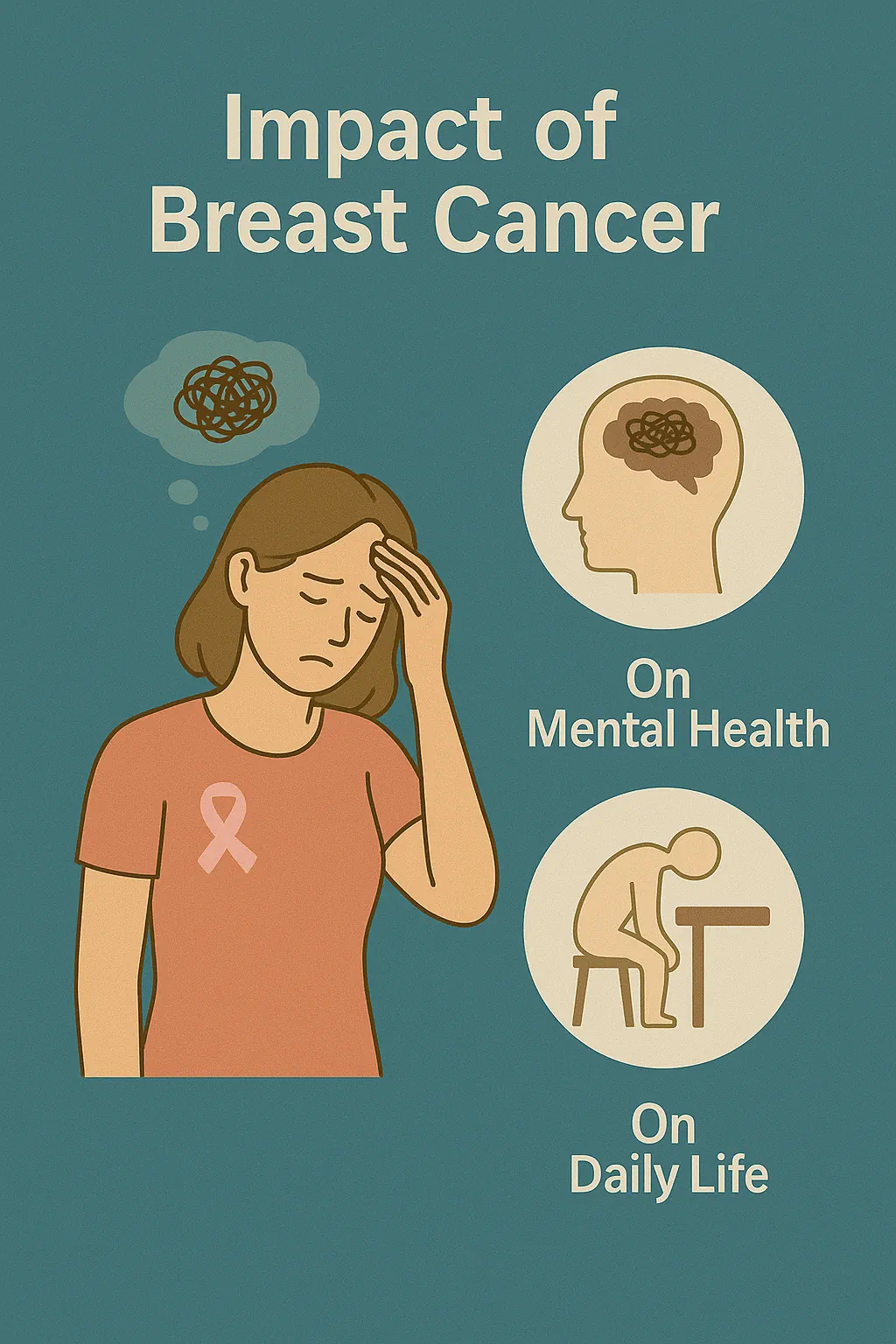تأثیر سرطان سینه بر سلامت روان و زندگی روزمره