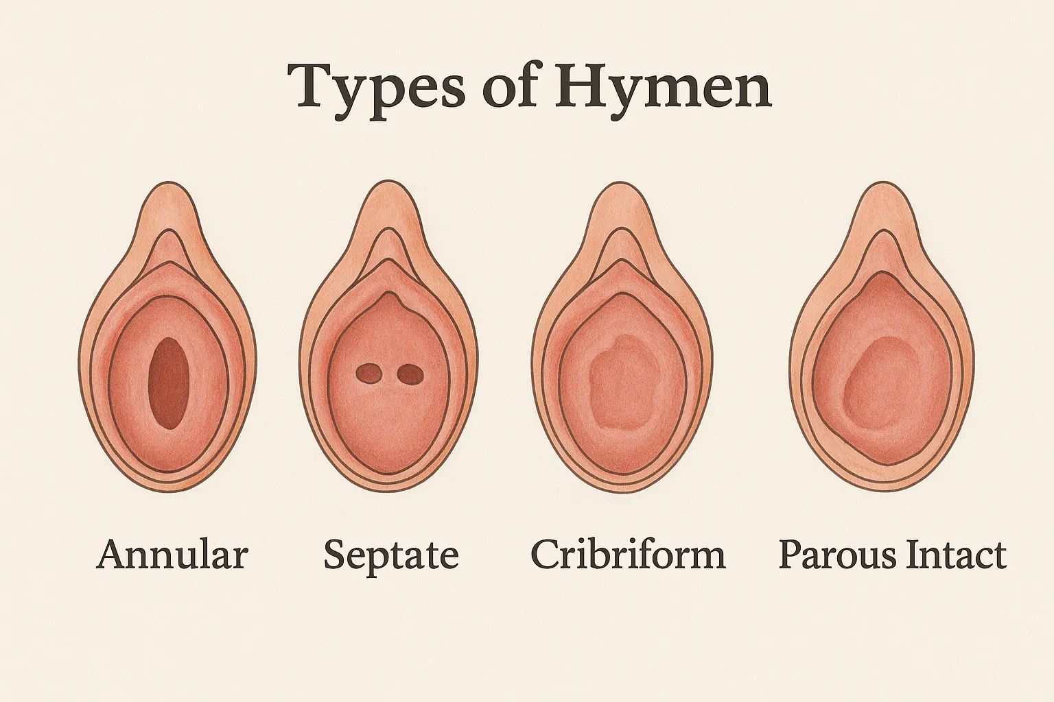 انواع پرده بکارت: هر کسی متفاوت است