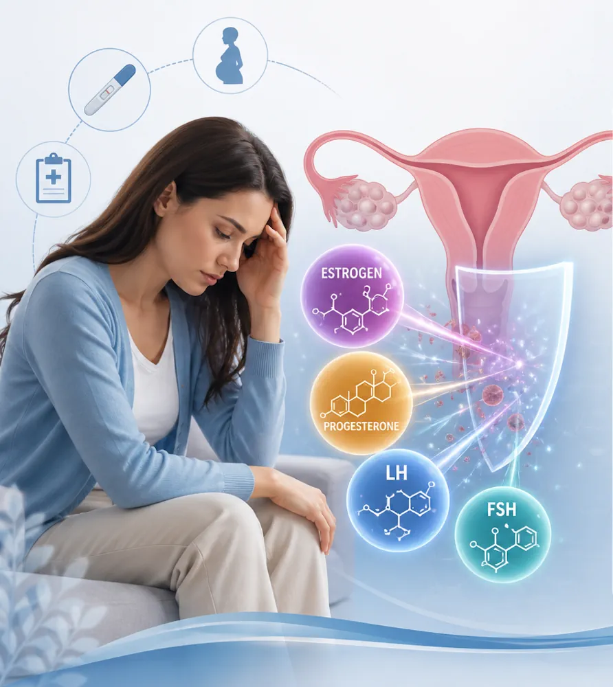 ۱۰. مشکلات باروری؛ وقتی هورمونها مانع میشوند
