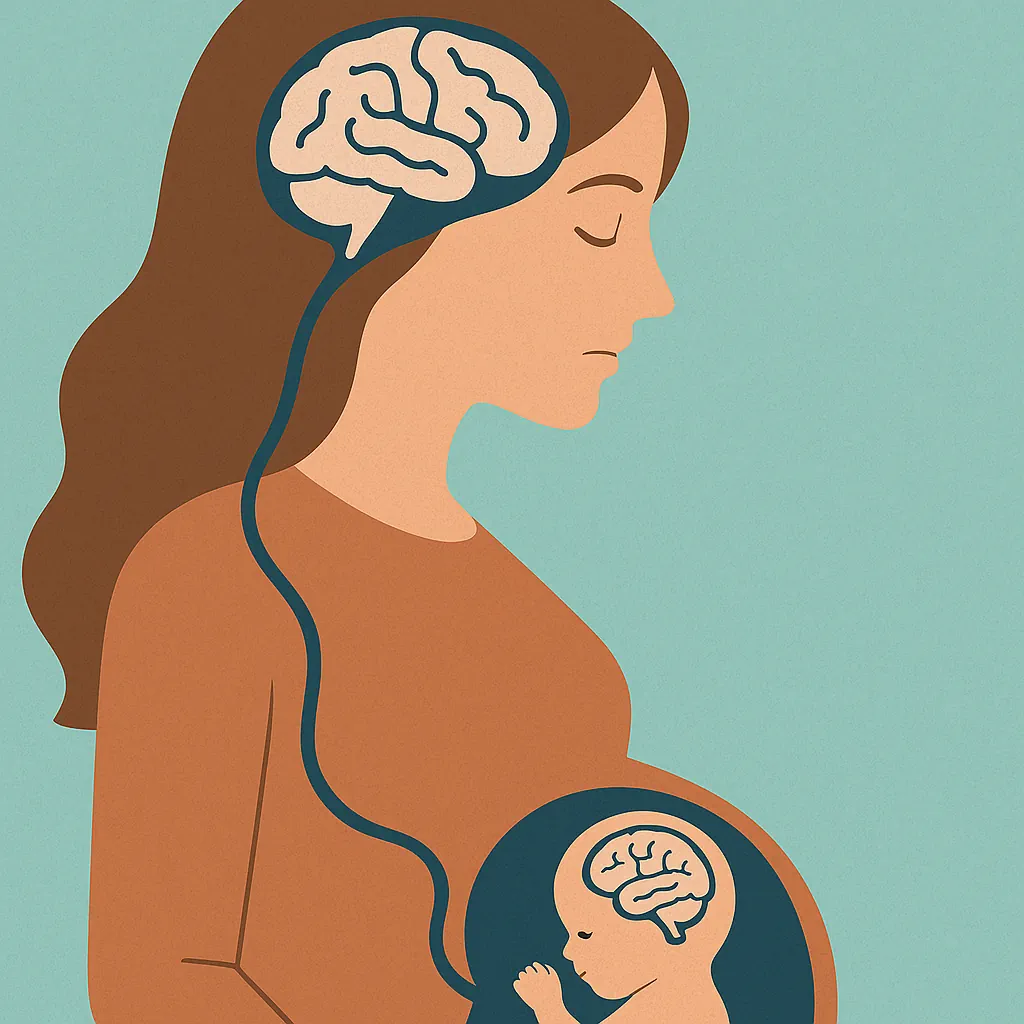 تاثیر روان مادر بر مغز جنین