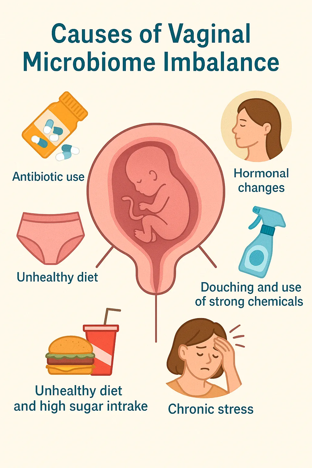 علل برهم خوردن تعادل میکروبیوم واژن