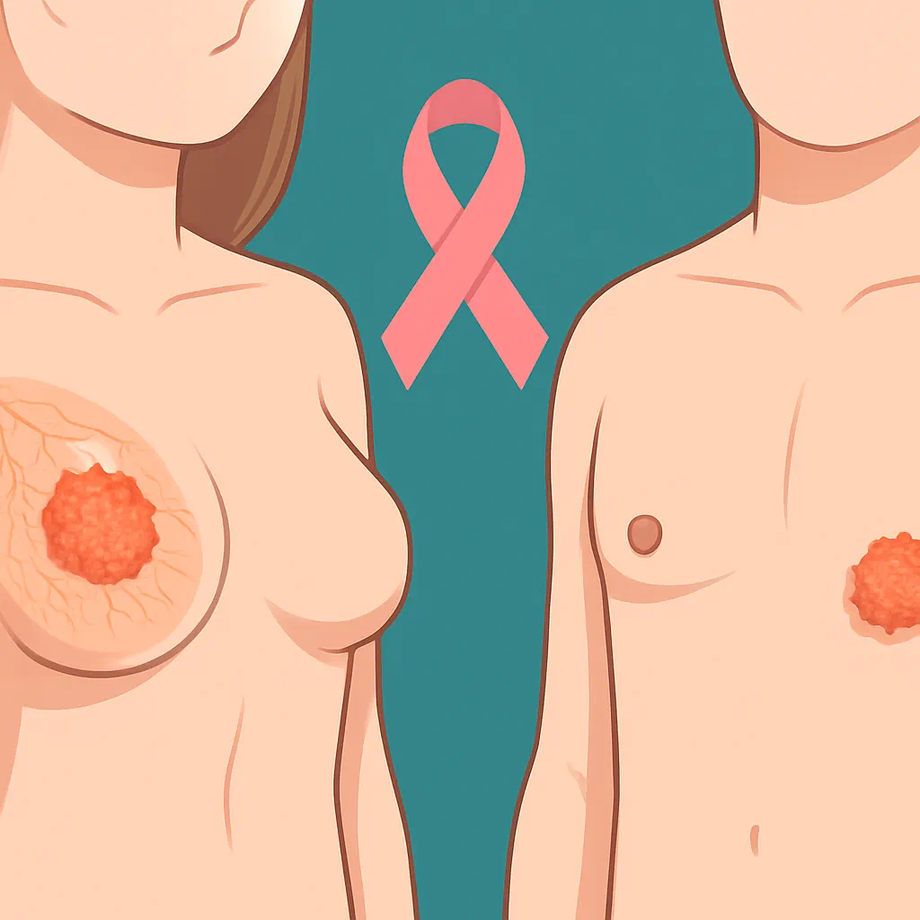 سرطان سینه در زنان و مردان
