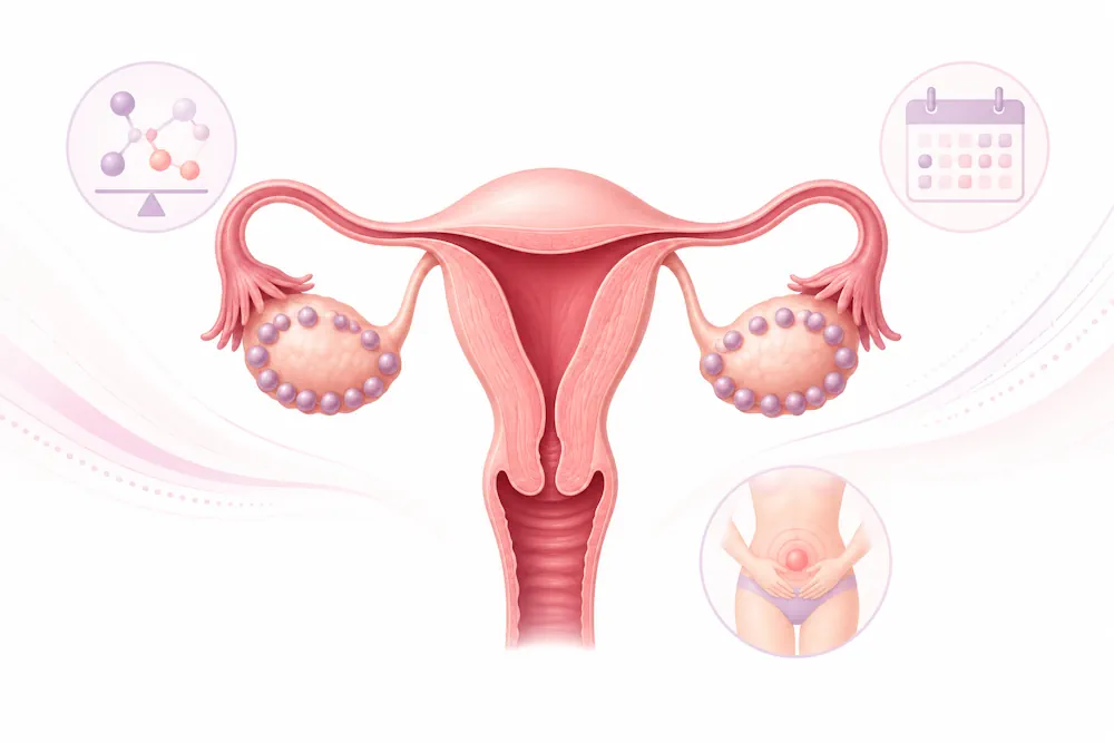 ۵. سندرم تخمدان پلی‌کیستیک (PCOS)