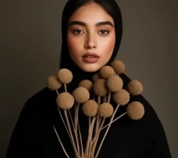 Craiyon 163425 influencer with dried bouqet 1 360x320