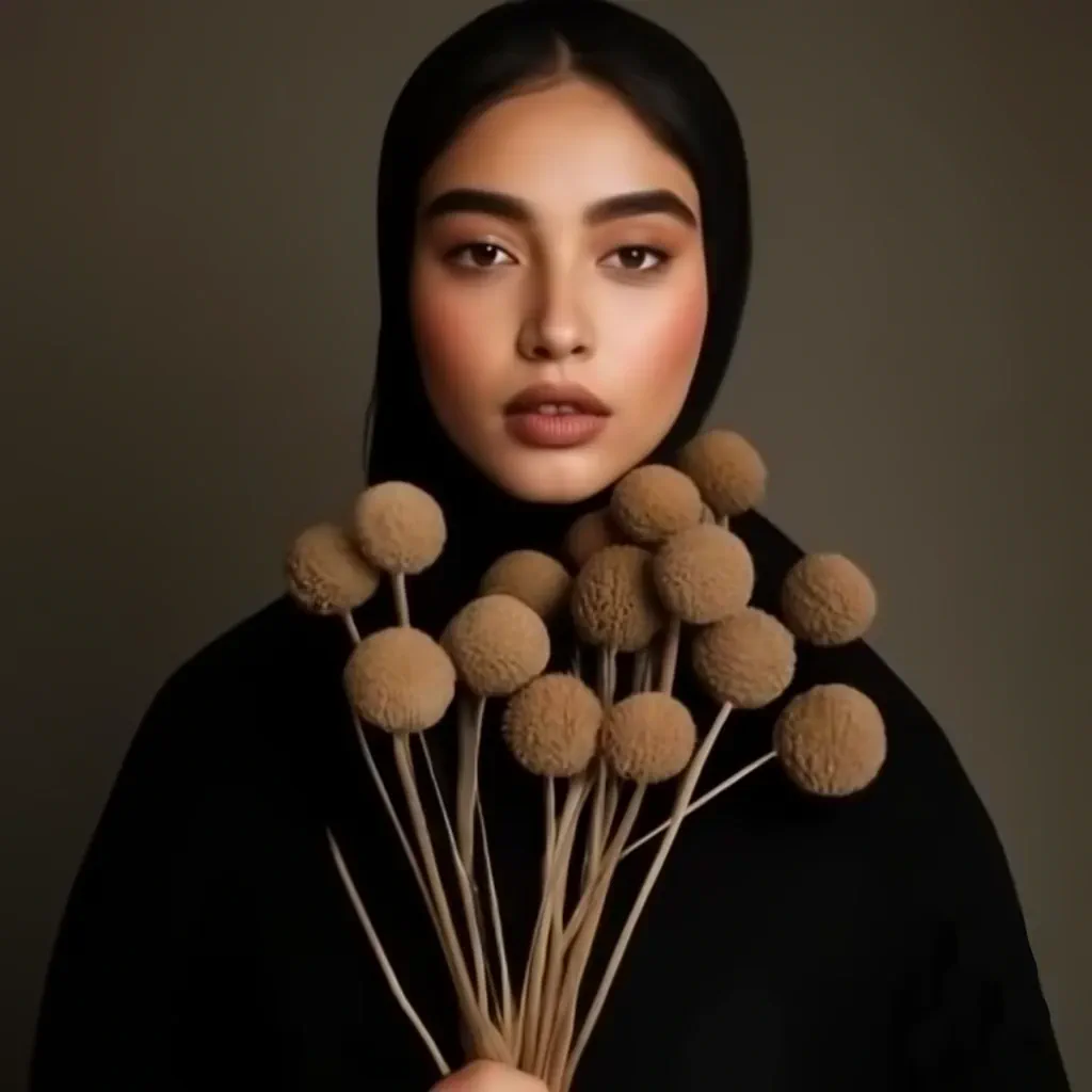 Craiyon 163425 influencer with dried bouqet 1