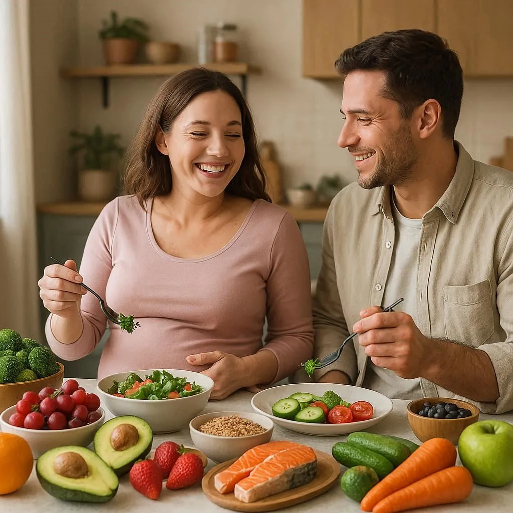 تصویر تغذیه سالم در بارداری